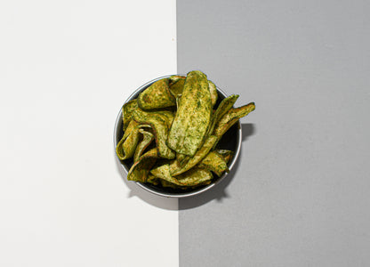 Chips de Platano con Chile y Spirulina